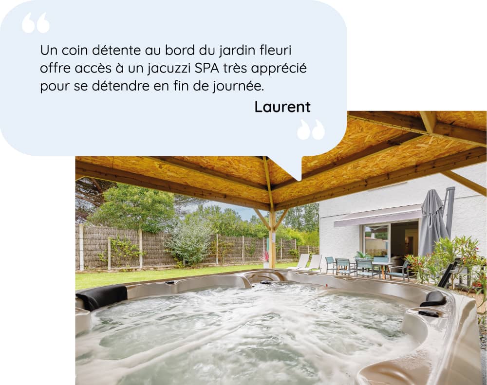 Avis + jacuzzi du gîte | Escale Islaise