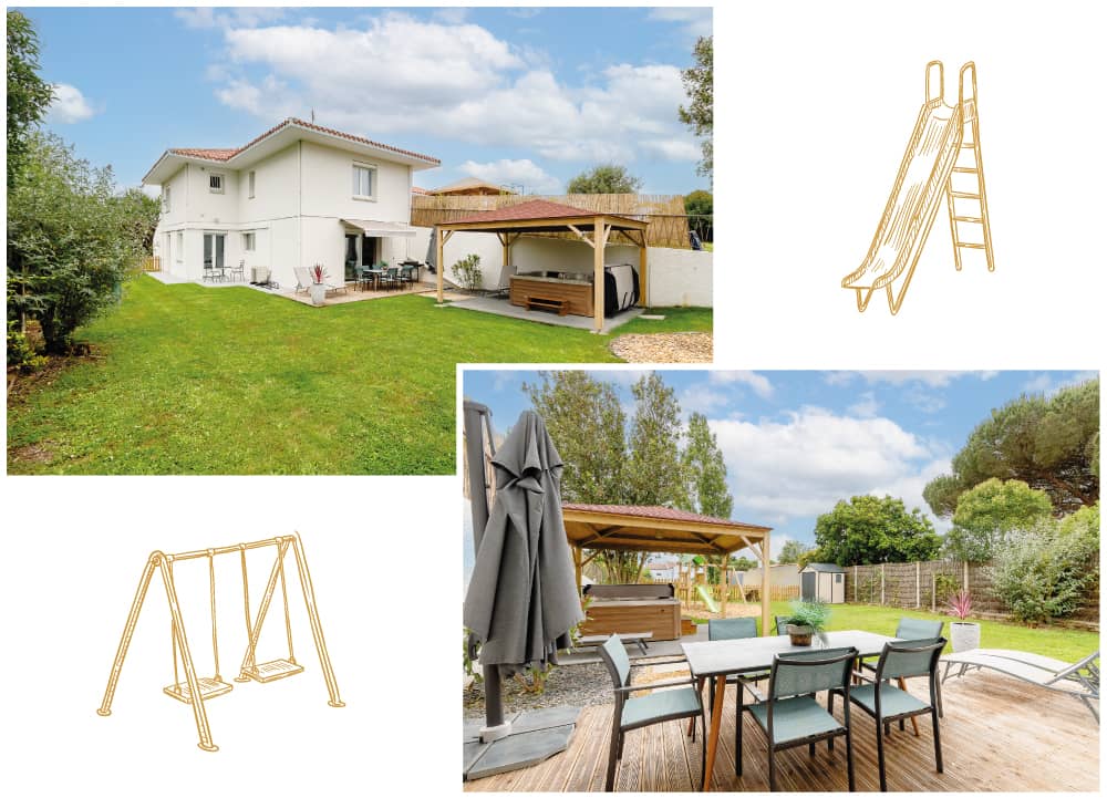 Montage photo du gîte | Escale Islaise