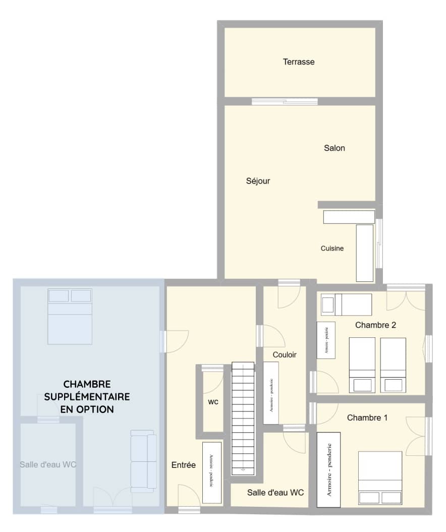 Plan petit gîte